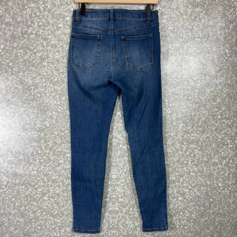 Ci Sono Medium Wash Mid Rise Skinny Jeans - Size 9/29 - The Basics Collection